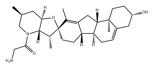 Ethanone, 1-[(2'R,3S,3'R,3'aS,6'S,6aS,6bS,7'aR,11aS,11bR)-1,2,3,3',3'a,4,5',6,6',6a,6b,7,7',7'a,8,11,11a,11b-octadecahydro-3-hydroxy-3',6',10,11b-tetramethylspiro[9H-benzo[a]fluorene-9,2'(4'H)-furo[3,2-b]pyridin]-4'-yl]-2-amino-