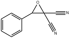 2,2-Oxiranedicarbonitrile, phenyl- Struktur