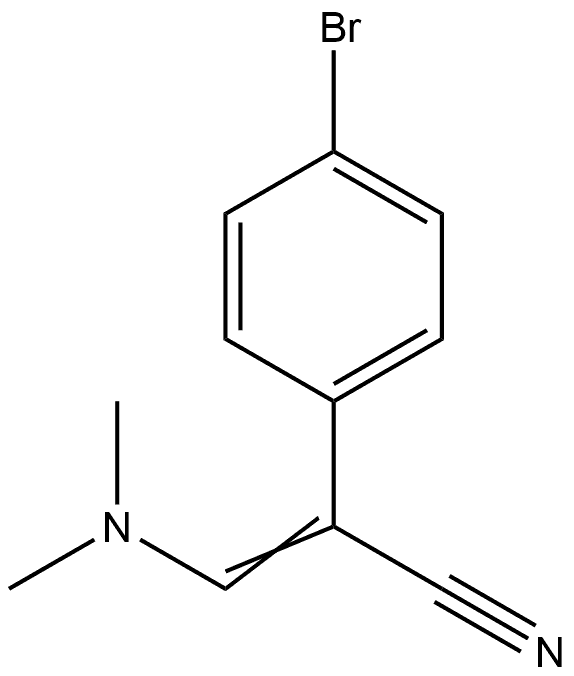 Benzeneacetonitrile, 4-bromo-α-[(dimethylamino)methylene]- Struktur