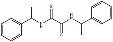 N,N'-Bis(α-methylbenzylamino)ethanebisthioamide Struktur