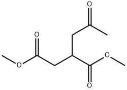 Butanedioic acid, 2-(2-oxopropyl)-, 1,4-dimethyl ester Struktur