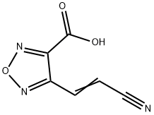 1,2,5-Oxadiazole-3-carboxylicacid,4-(2-cyanoethenyl)-(9CI) Struktur