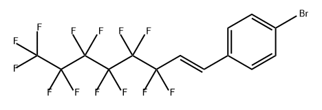 Benzene, 1-bromo-4-[(1E)-3,3,4,4,5,5,6,6,7,7,8,8,8-tridecafluoro-1-octen-1-yl]- Struktur