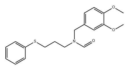 Formamide, N-[(3,4-dimethoxyphenyl)methyl]-N-[3-(phenylthio)propyl]-