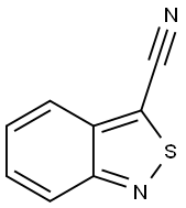 2,1-Benzisothiazole-3-carbonitrile Struktur