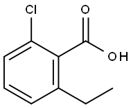 Benzoic acid, 2-chloro-6-ethyl- Struktur