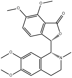 1(3H)-Isobenzofuranone, 6,7-dimethoxy-3-[(1R)-1,2,3,4-tetrahydro-6,7-dimethoxy-2-methyl-1-isoquinolinyl]-, (3S)-