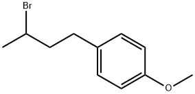 Benzene, 1-(3-bromobutyl)-4-methoxy- Struktur