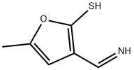 2-Furanthiol,3-(iminomethyl)-5-methyl-(9CI) Struktur