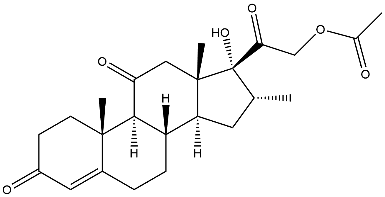 Pregn-4-ene-3,11,20-trione, 21-(acetyloxy)-17-hydroxy-16-methyl-, (16α)- (9CI)