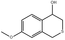 1H-2-Benzothiopyran-4-ol, 3,4-dihydro-7-methoxy- Struktur