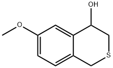 1H-2-Benzothiopyran-4-ol, 3,4-dihydro-6-methoxy- Struktur