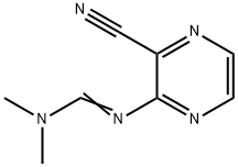 Methanimidamide, N'-(3-cyano-2-pyrazinyl)-N,N-dimethyl- Struktur