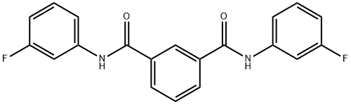 1-N,3-N-bis(3-fluorophenyl)benzene-1,3-dicarboxamide Struktur