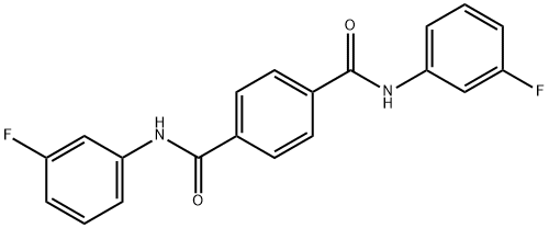 1-N,4-N-bis(3-fluorophenyl)benzene-1,4-dicarboxamide Struktur