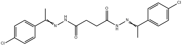 N'1,N'4-bis[1-(4-chlorophenyl)ethylidene]succinohydrazide Struktur