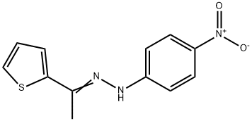 1-Thiophen-2-yl-ethanone (4-nitro-phenyl)-hydrazone Struktur