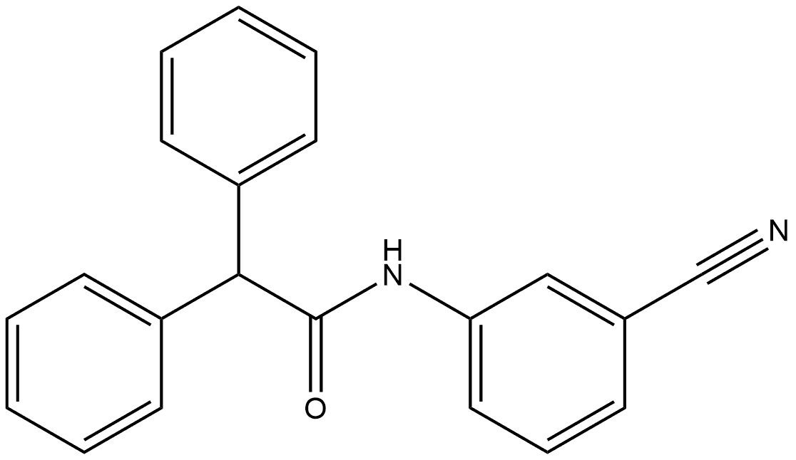 Benzeneacetamide, N-(3-cyanophenyl)-α-phenyl- Struktur