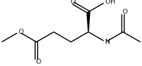 Glutamic acid, N-acetyl-, 5-methyl ester Struktur