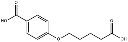 Benzoic acid, 4-(4-carboxybutoxy)- Struktur