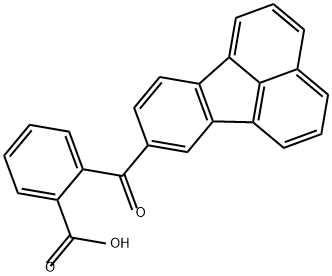 Benzoic acid, 2-(8-fluoranthenylcarbonyl)- Struktur