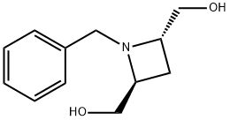 2,4-Azetidinedimethanol, 1-(phenylmethyl)-, (2S,4S)- Struktur