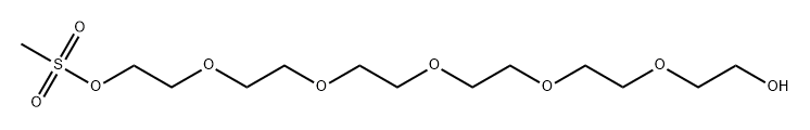 3,6,9,12,15-Pentaoxaheptadecane-1,17-diol, 1-methanesulfonate Struktur