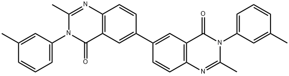 6,6'-bis[2-methyl-3-(3-methylphenyl)-4(3H)-quinazolinone] Struktur