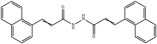 3-(1-naphthyl)-N'-[3-(1-naphthyl)acryloyl]acrylohydrazide (non-preferred name) Struktur