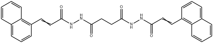 N'1,N'4-bis[3-(1-naphthyl)acryloyl]succinohydrazide Struktur