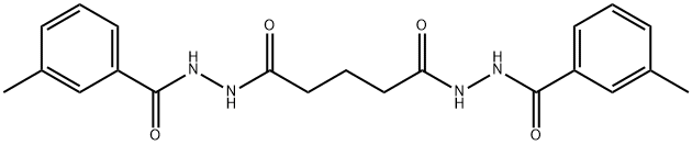 N'1,N'5-bis(3-methylbenzoyl)pentanedihydrazide Struktur