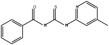 Benzamide, N-[[(4-methyl-2-pyridinyl)amino]thioxomethyl]- Struktur