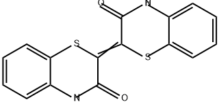 2H-1,4-Benzothiazin-3(4H)-one, 2-(3,4-dihydro-3-oxo-2H-1,4-benzothiazin-2-ylidene)- Struktur