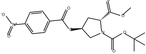 1,2-Pyrrolidinedicarboxylic acid, 4-[(4-nitrobenzoyl)oxy]-, 1-(1,1-dimethylethyl) 2-methyl ester, (2R,4S)-