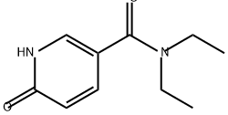 3-Pyridinecarboxamide, N,N-diethyl-1,6-dihydro-6-oxo- Struktur