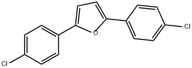 Furan, 2,5-bis(4-chlorophenyl)- Struktur