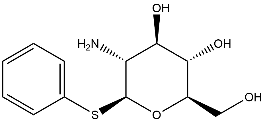 β-D-Glucopyranoside, phenyl 2-amino-2-deoxy-1-thio- Struktur