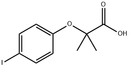 2-(4-iodophenoxy)-2-methylpropanoic acid Struktur