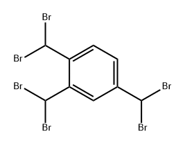 Benzene, 1,2,4-tris(dibromomethyl)- Struktur