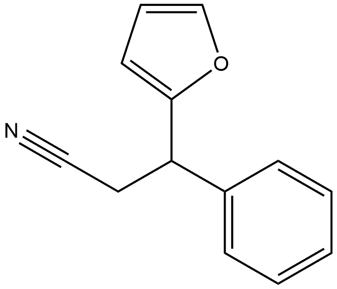 2-Furanpropanenitrile, β-phenyl- Struktur