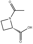 (2S)-1-acetylazetidine-2-carboxylic acid Struktur