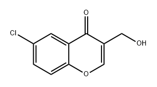 4H-1-Benzopyran-4-one, 6-chloro-3-(hydroxymethyl)- Struktur