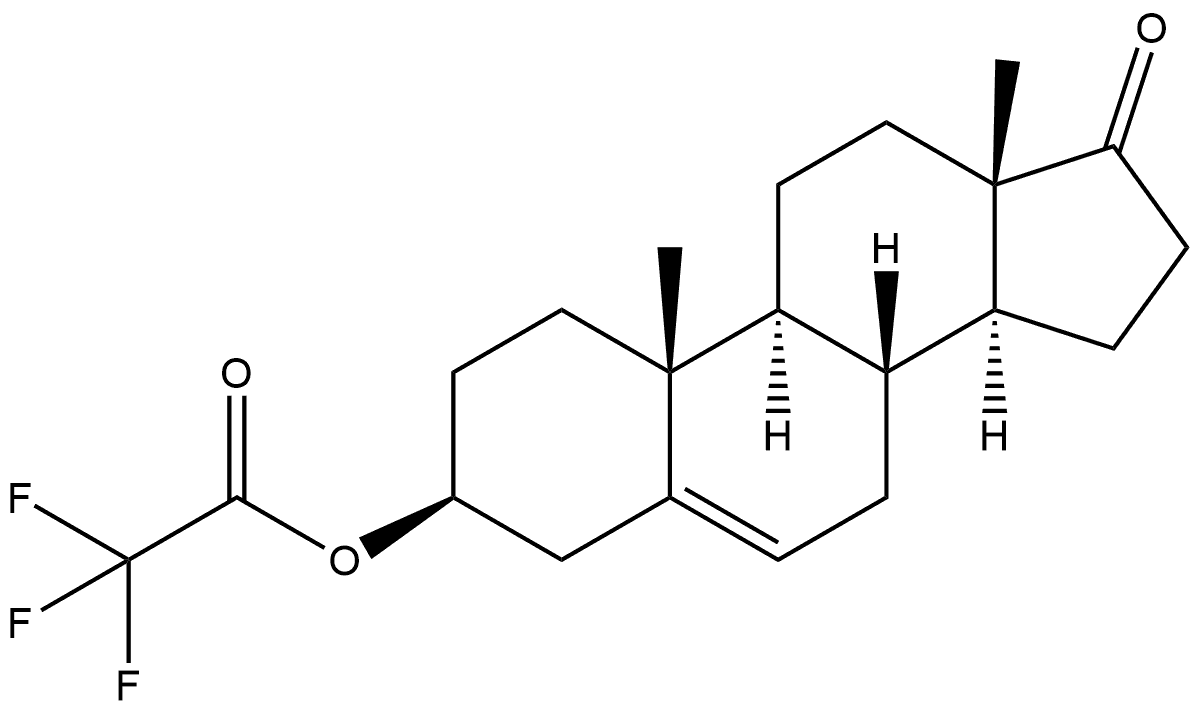 Androst-5-en-17-one, 3-[(2,2,2-trifluoroacetyl)oxy]-, (3β)- Struktur