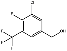 4-Fluoro-3-chloro-5-(trifluoromethyl)benzyl alcohol Struktur