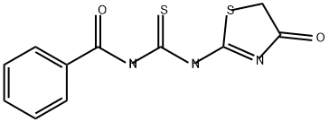 Benzamide, N-[[(4,5-dihydro-4-oxo-2-thiazolyl)amino]thioxomethyl]- Struktur