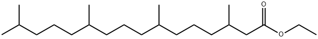 Hexadecanoic acid, 3,7,11,15-tetramethyl-, ethyl ester Struktur