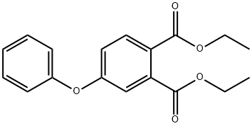 1,2-Benzenedicarboxylic acid, 4-phenoxy-, 1,2-diethyl ester Struktur