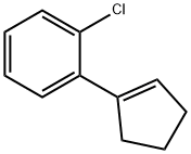 Benzene, 1-chloro-2-(1-cyclopenten-1-yl)- Struktur