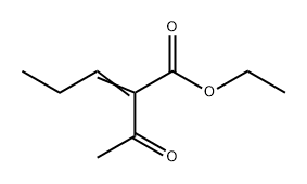 2-Pentenoic acid, 2-acetyl-, ethyl ester Struktur