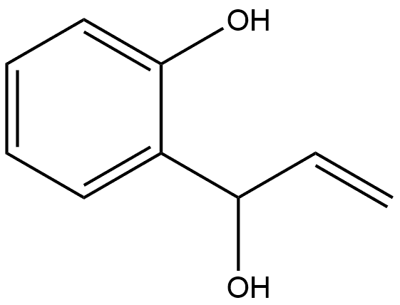 Benzenemethanol, α-ethenyl-2-hydroxy- Struktur